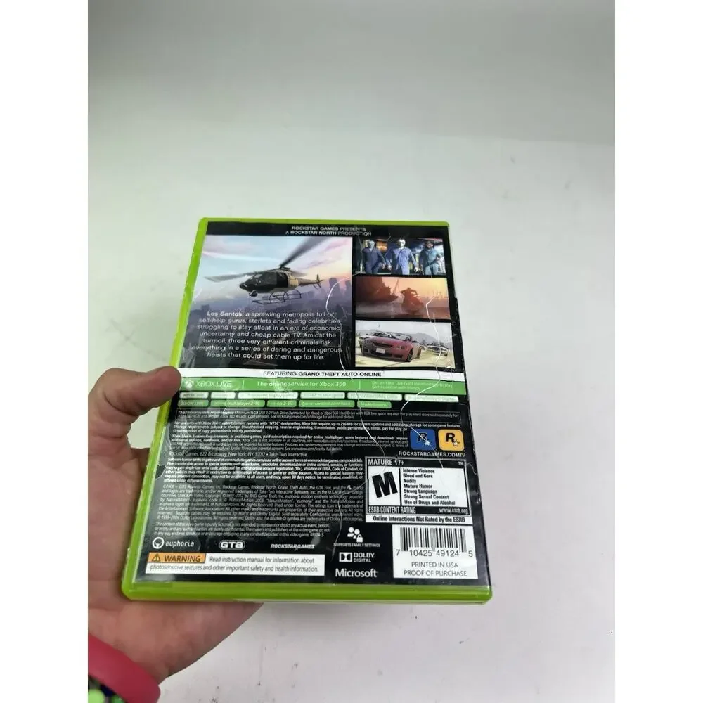 Grand Theft Auto V (Microsoft Xbox 360, 2013) COMPLETE